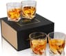 Set di 4 bicchieri da whisky in cristallo