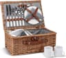 Set cesto da picnic in vimini