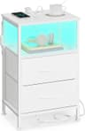 Comodino con ricarica e LED