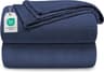 Coperta Plaid Blu Scuro